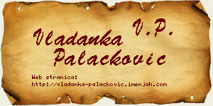 Vladanka Palačković vizit kartica